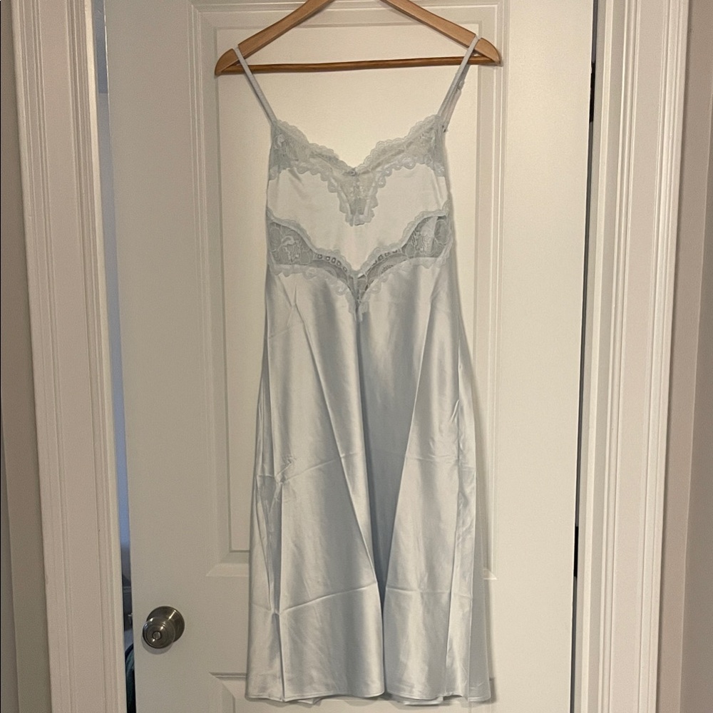 NWT SKIMS woven lace long dress size S